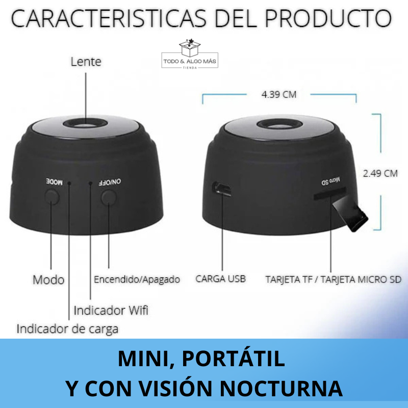 🔥MINI CAMARA ESPÍA- Promocion solo por hoy + envio gratis🔥