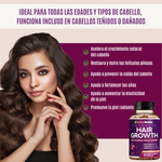 Hair Growth® Vitamina para cabello con Biotina x 120 cápsulas