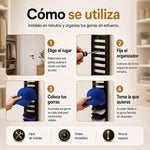 Organizador de Gorras 10 en 1: Ordena tu colección en segundos🧢