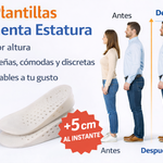 📏Plantillas Aumenta Estatura – Hasta +5 cm Invisibles📈