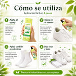 Jakehoe MintFresh™ —  Spray purificador con Menta y Té Verde para calzado
